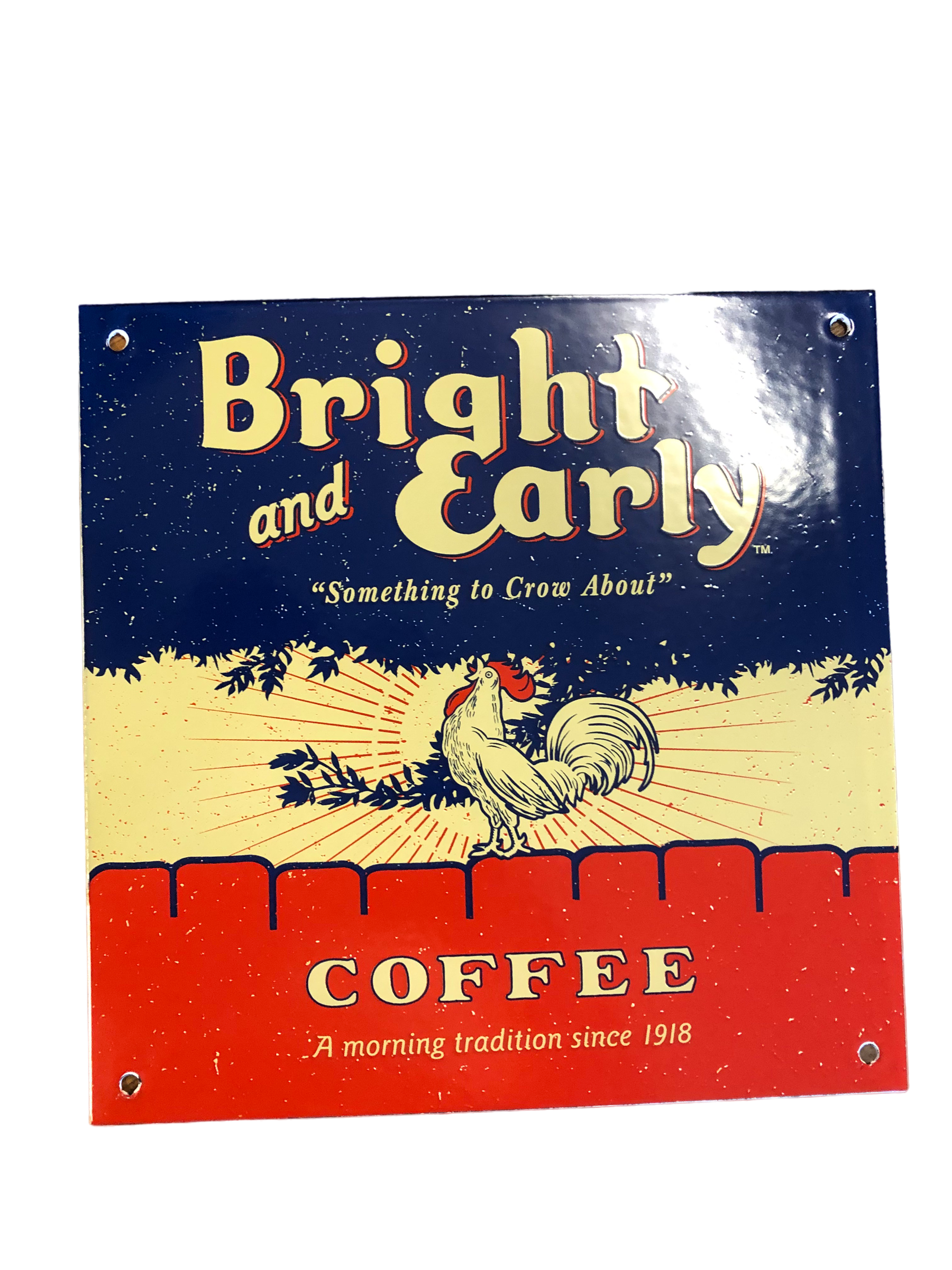 cold brew brightサイン付き　豪華フォトブック Bright and Early coffee porcelain sign – Bright and Early Coffee