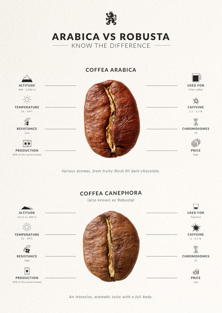 what's the difference between Arabica and Robusta?